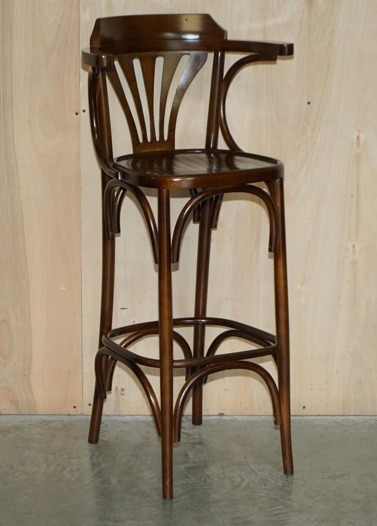 Four Style Bentwood Tall Kitchen Bar Stools with Elegant Frames
