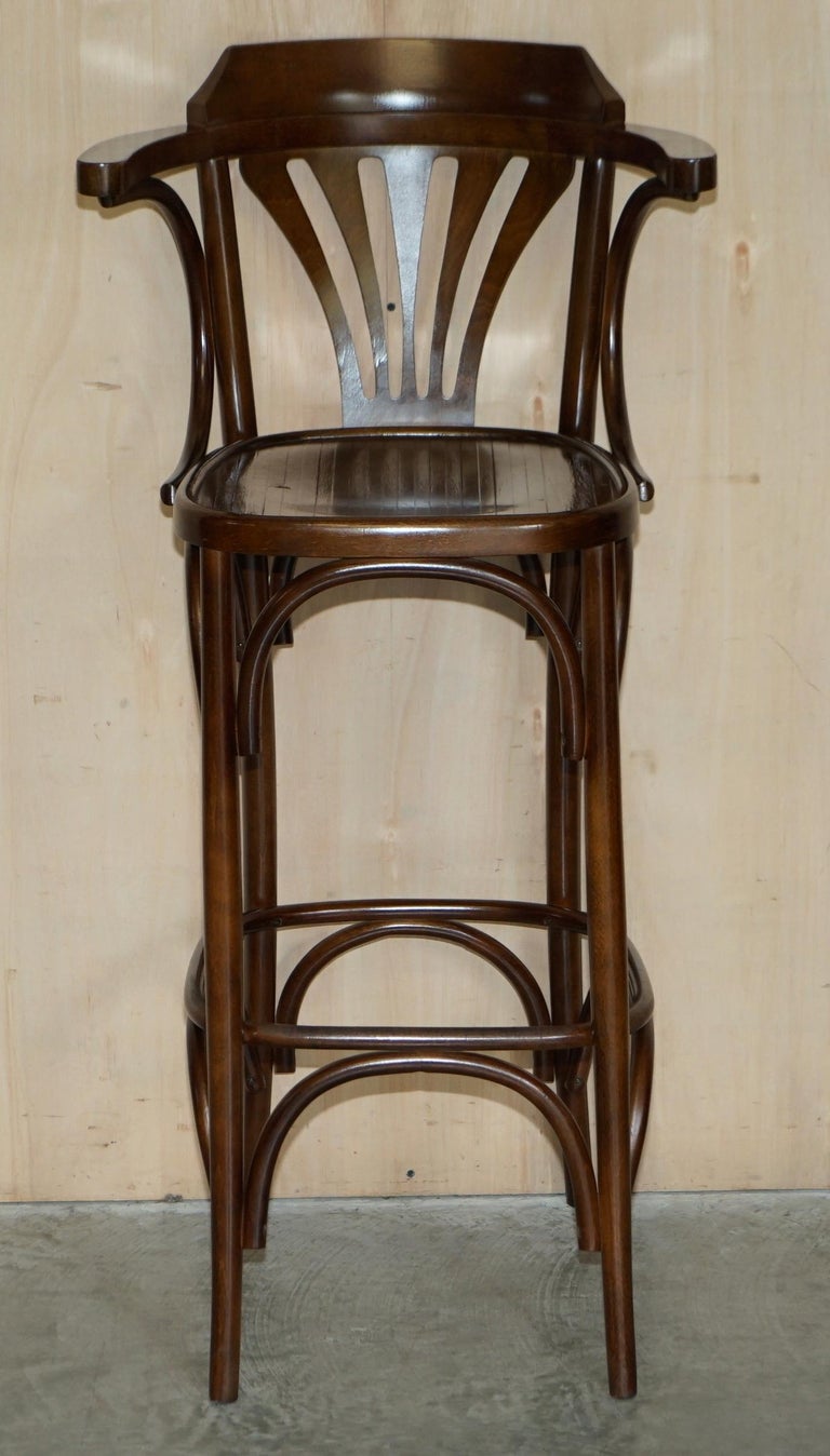 Four Style Bentwood Tall Kitchen Bar Stools with Elegant Frames