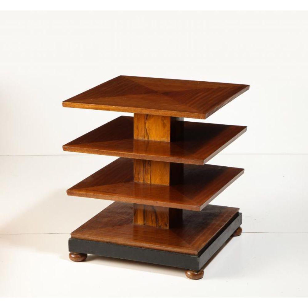 Four Tier Mahogany and walnut Art Deco Side Table, England

This elegant table is composed of beautifully figured mahogany and walnut; would work beautifully as a side table or pedestal.

Additional Information:
Materials: Mahogany and
