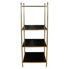 Four Tier Regency Style Brass Etagere