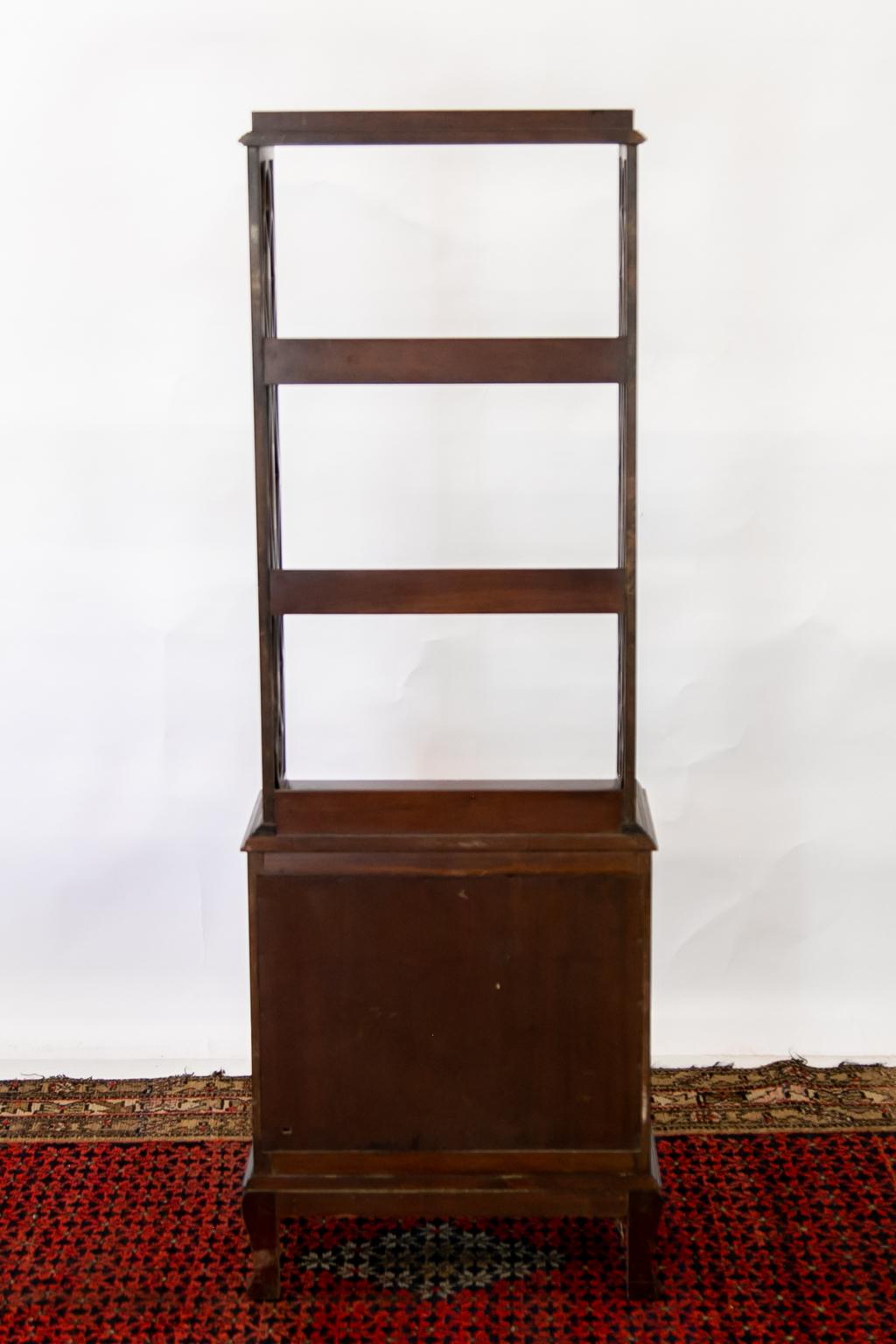 Four-Tiered Mahogany Shelf/Cupboard For Sale 2
