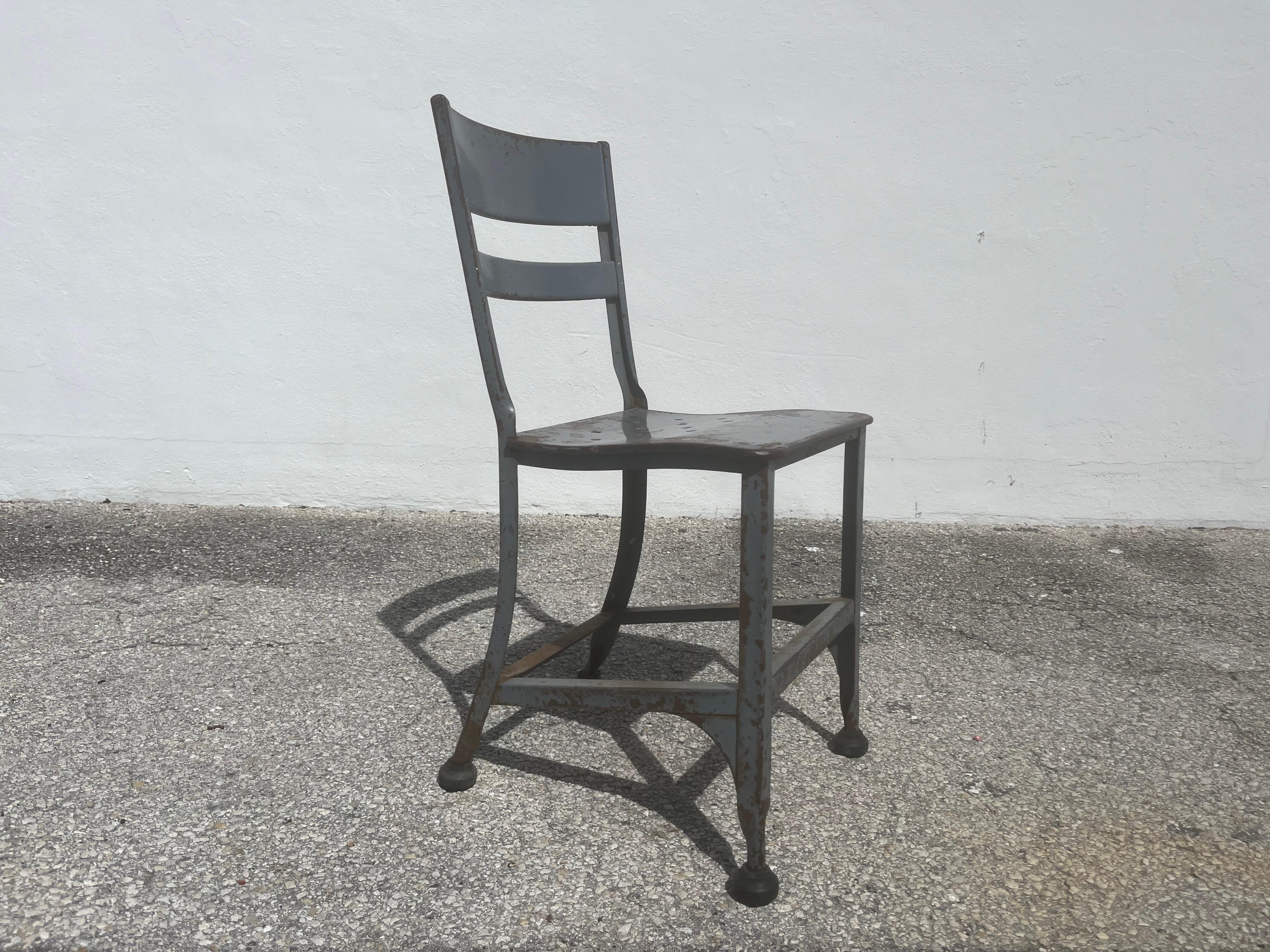Four Toledo Steel Dining Chair, Industrial, USA For Sale 3