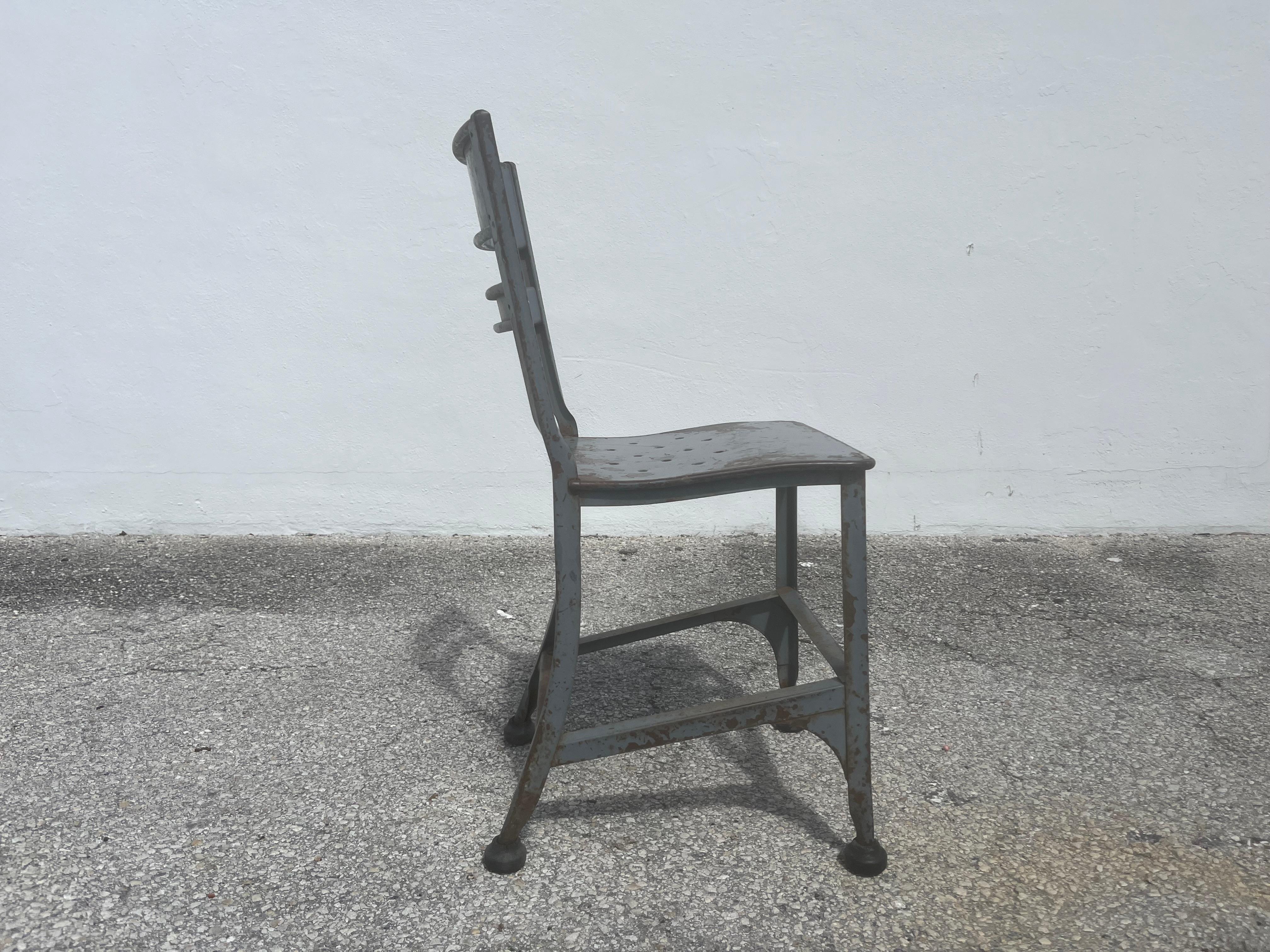 Four Toledo Steel Dining Chair, Industrial, USA For Sale 4