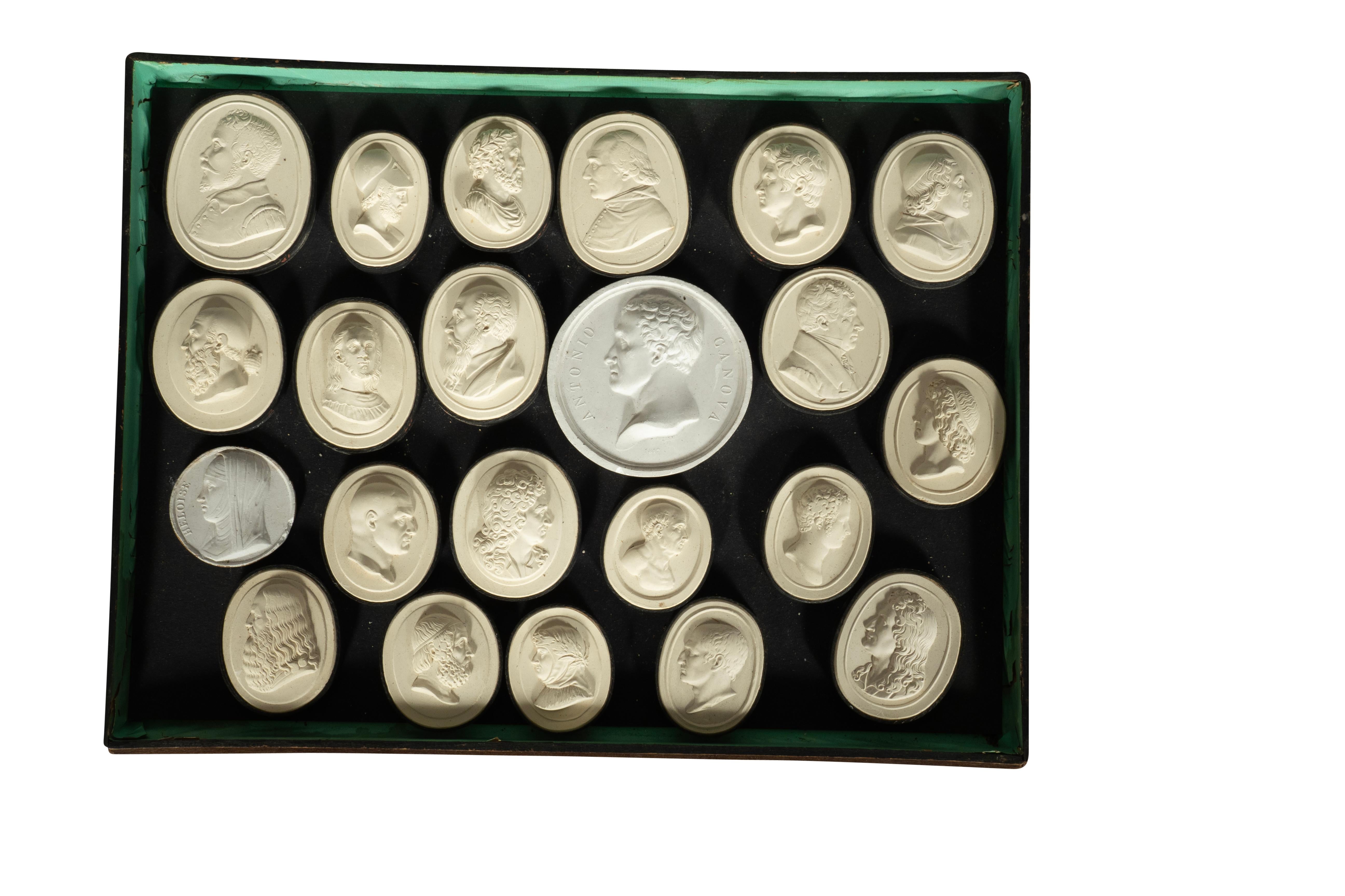 Four Trays Of Italian Grand Tour Plaster Intaglios 4