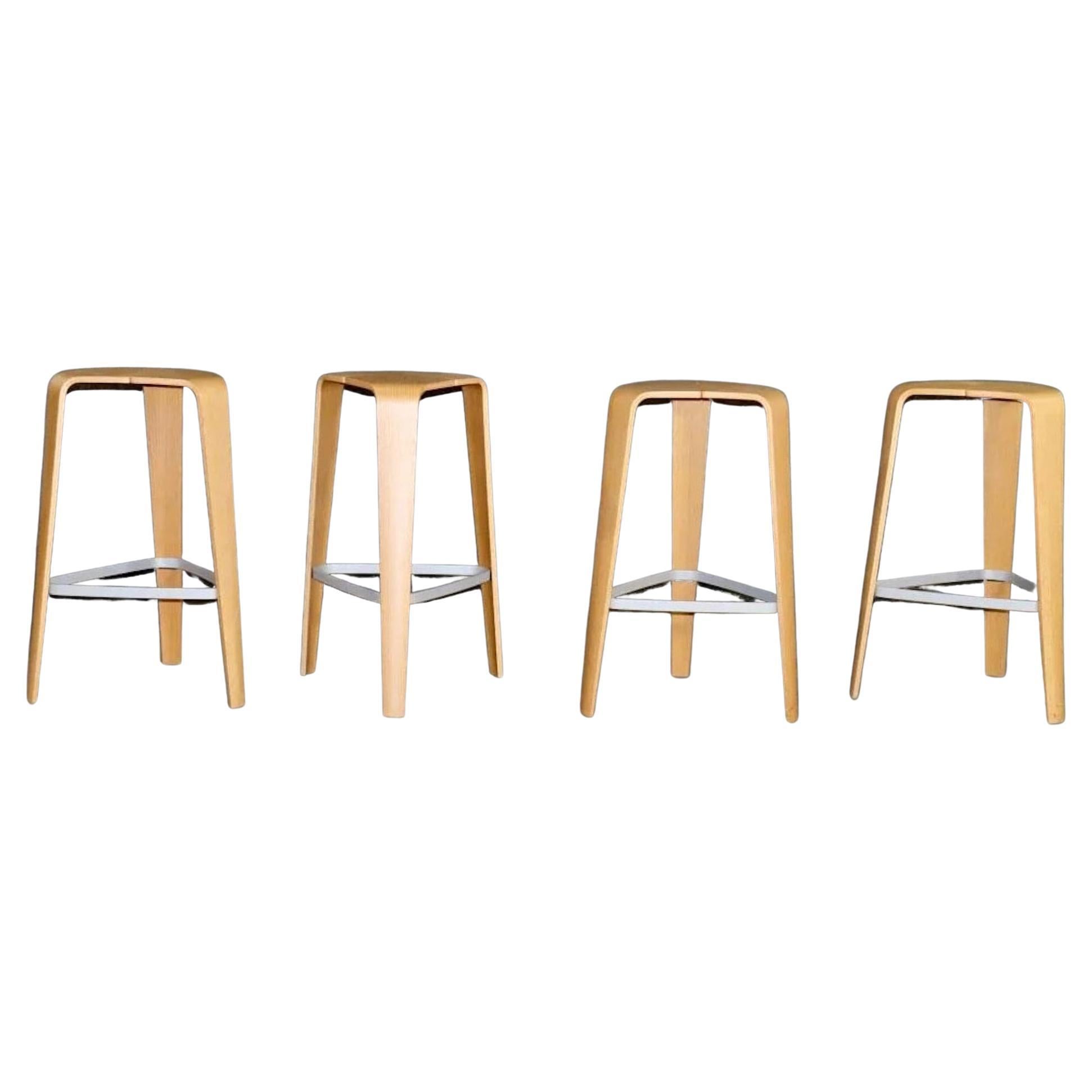 Four "Tre" Bar Stools by Davis Furniture