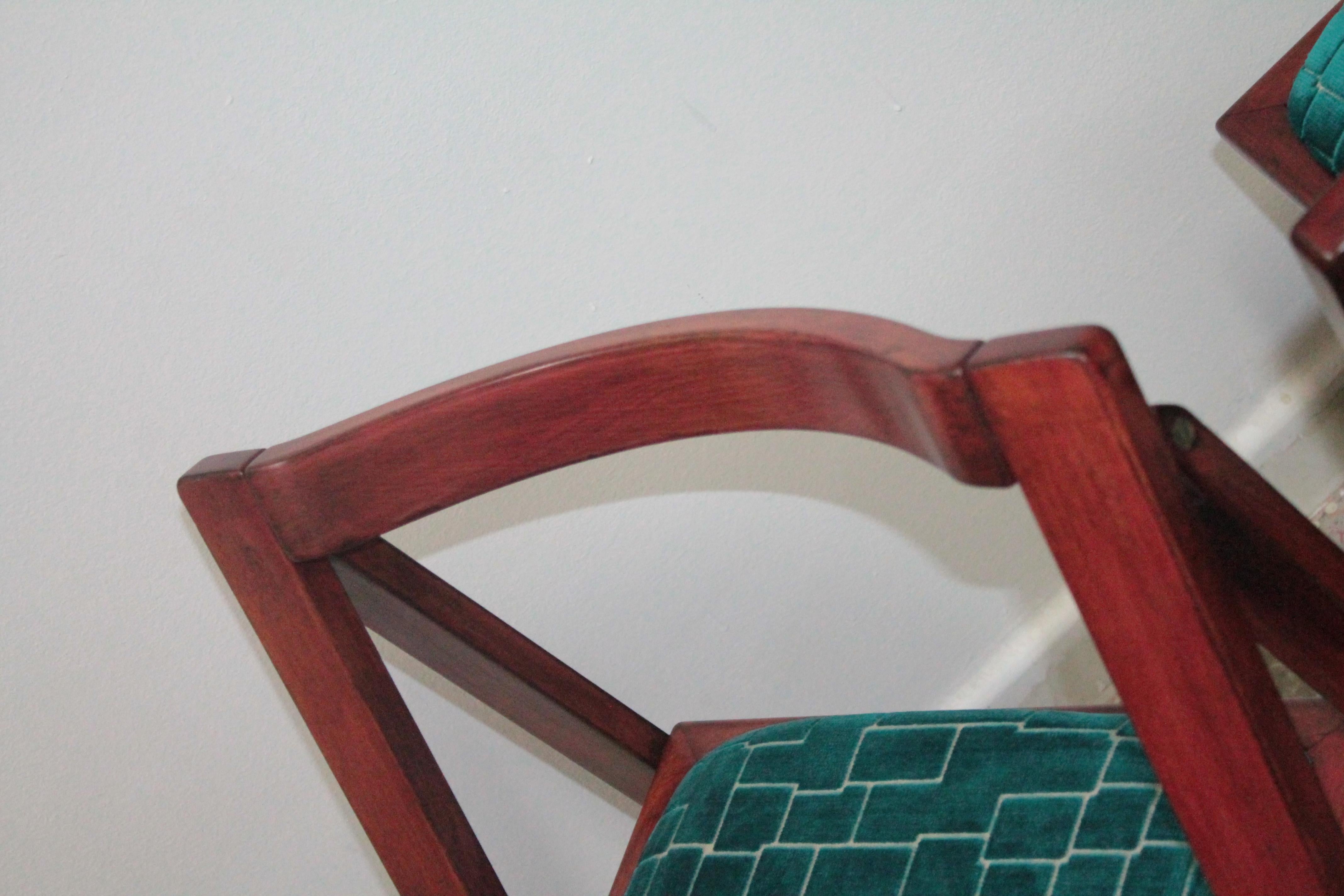 Four Trieste Folding Chairs Bazzani Design Aldo Jacober Pierangela D'aniello 60s For Sale 8