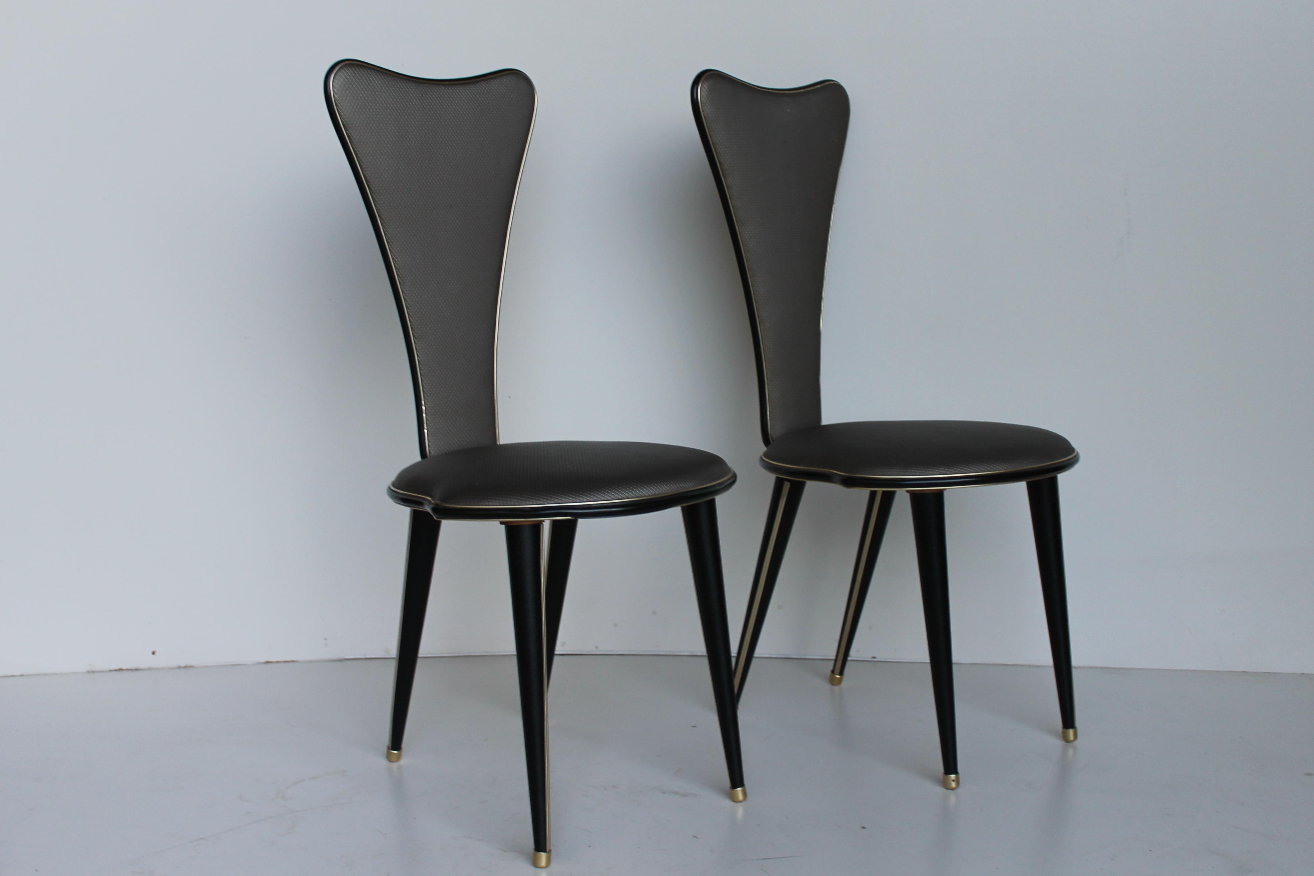 Mid-Century Modern Four Umberto Mascagni Chairs, Harrods Series For Sale