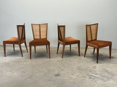 Four V-back Dining Chairs by Michael Taylor for Baker