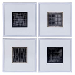 Four Vasarely Prints, Oeuvres Profondes