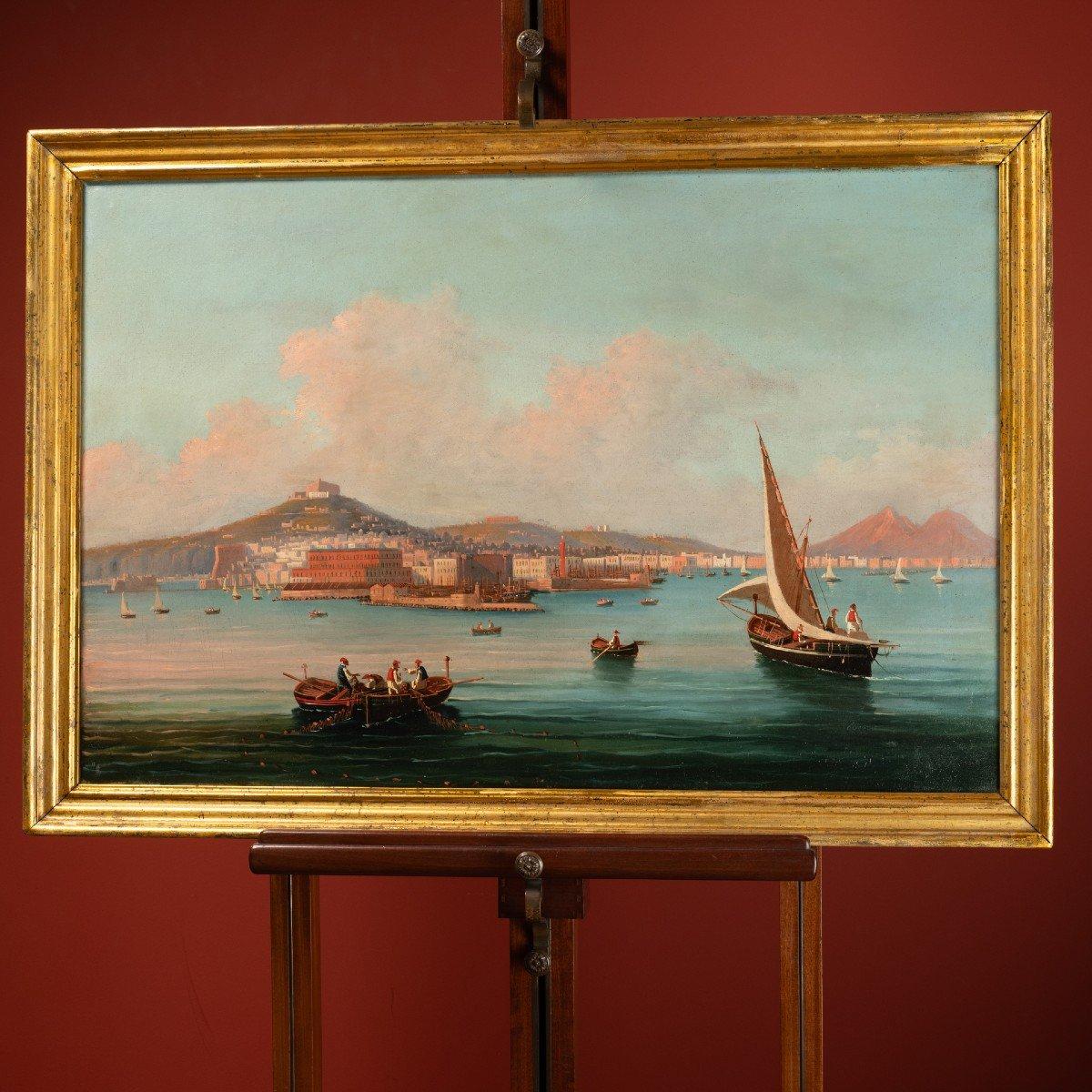 italien Quatre védutes de la baie de Naples, début du 19e siècle en vente