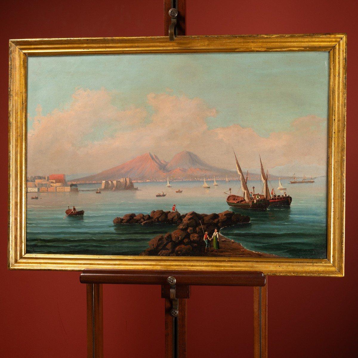 Quatre védutes de la baie de Naples, début du 19e siècle Bon état - En vente à PARIS, FR