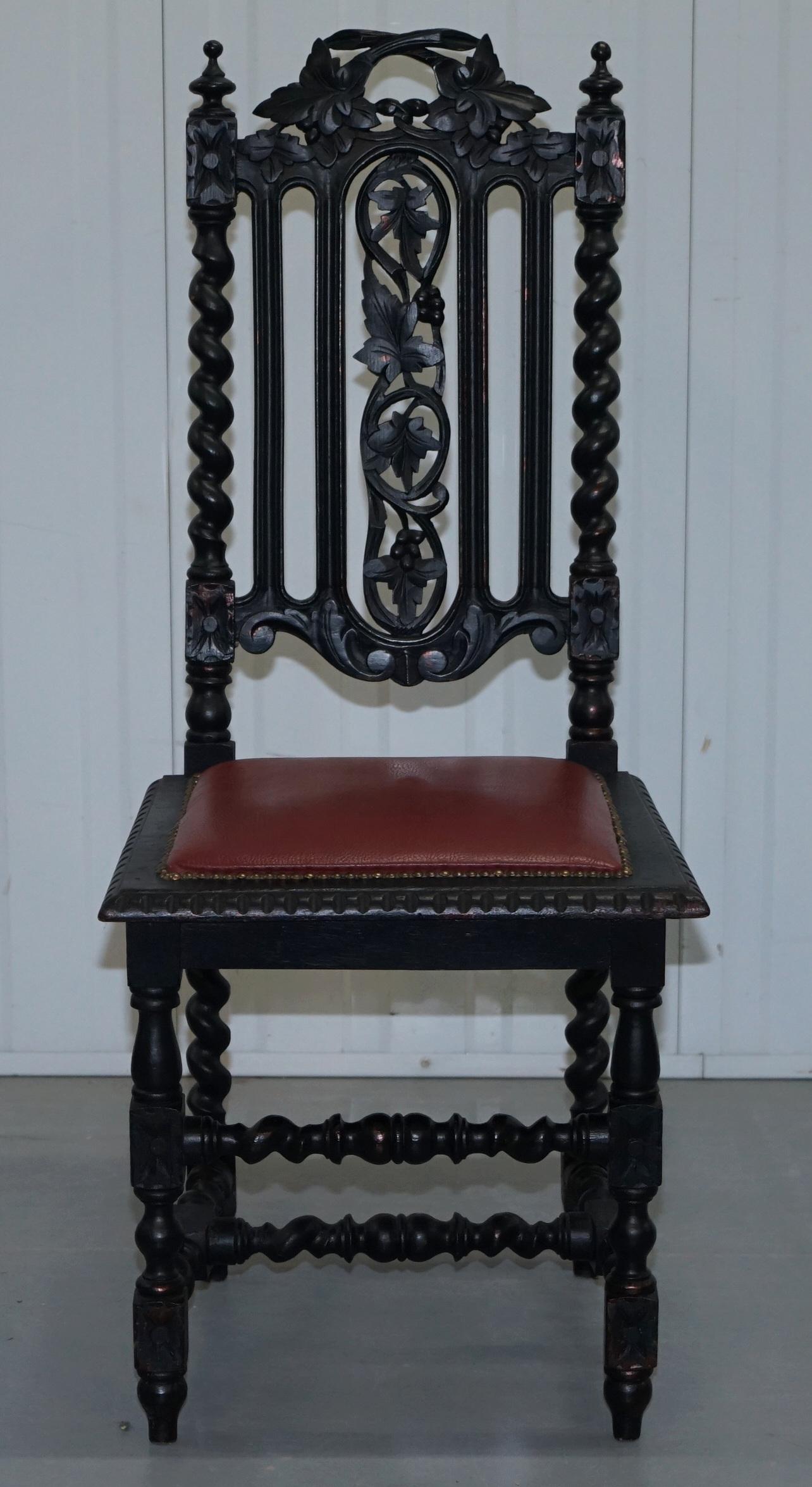 black gothic dining chairs