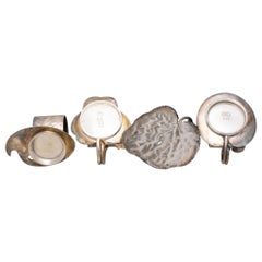 Four Victorian Silverplate Napkin Rings