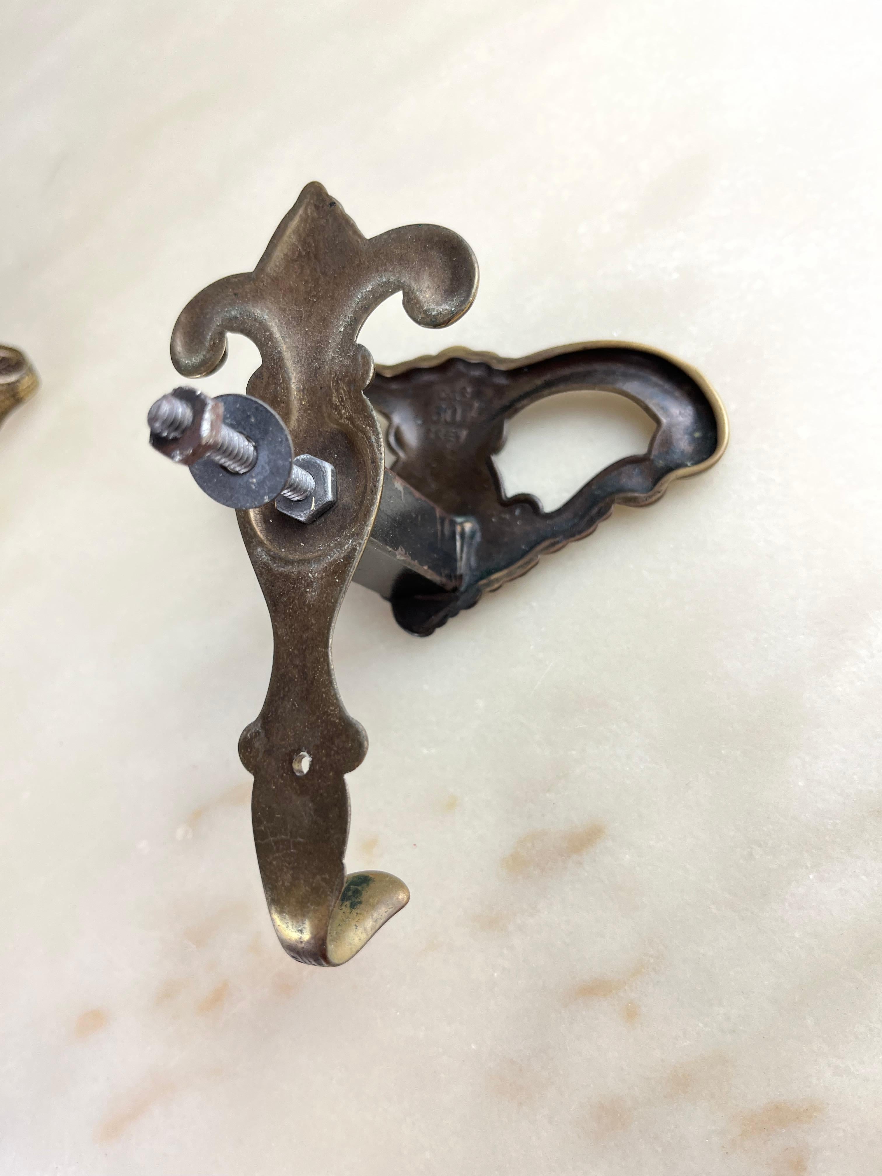 Other Four Vintage Bronze Coat Hangers, Italy, 1960s For Sale