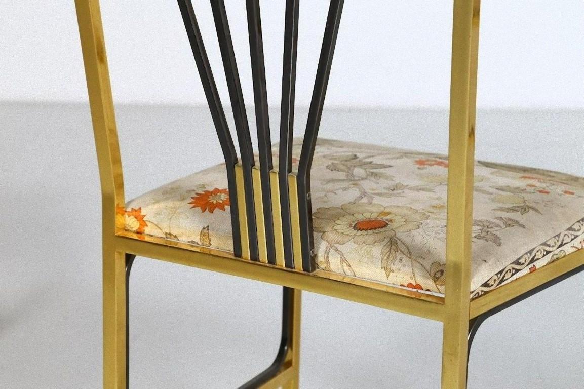 Four Vintage Chairs Attributed to Romeo Rega, 1980s In Good Condition For Sale In Roma, IT
