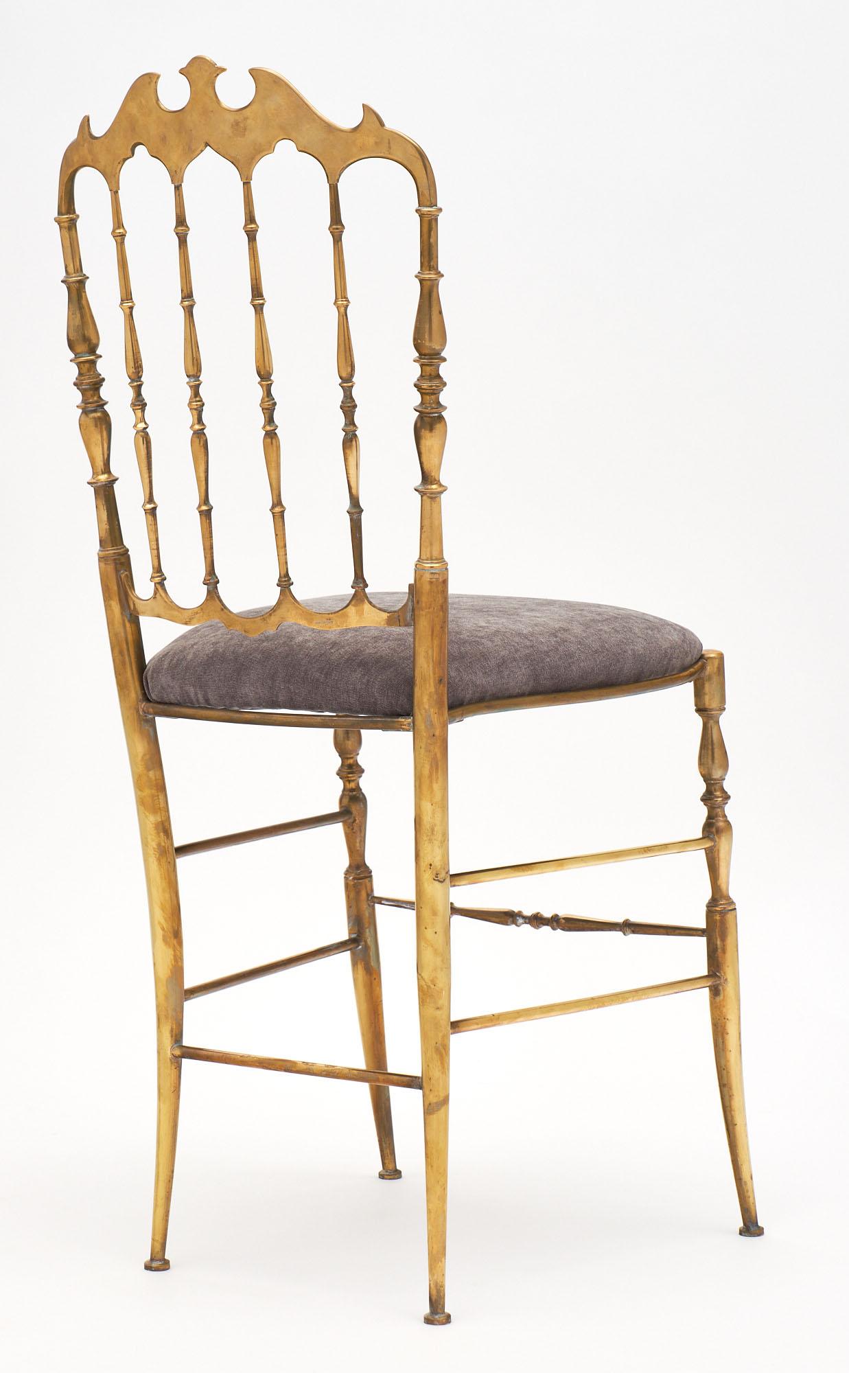 Brass Four Vintage Chiavari Chairs