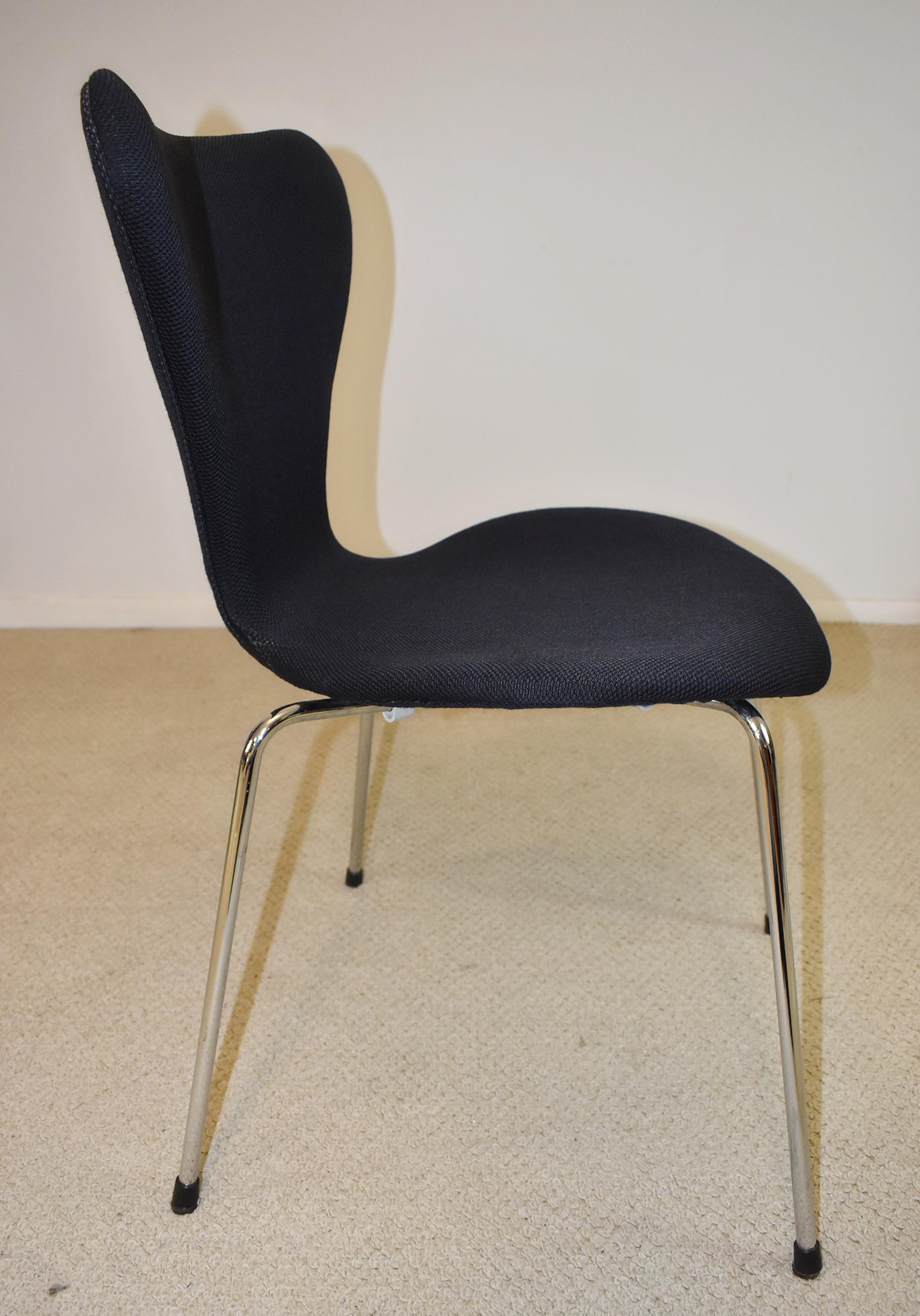 Modern Four Vintage Danish Fritz Hansen Chairs Model 3107 For Sale