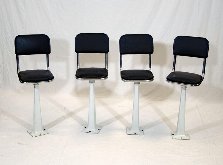 Four Vintage Ice Cream Parlor Soda Fountain Stools For Sale At 1stdibs
