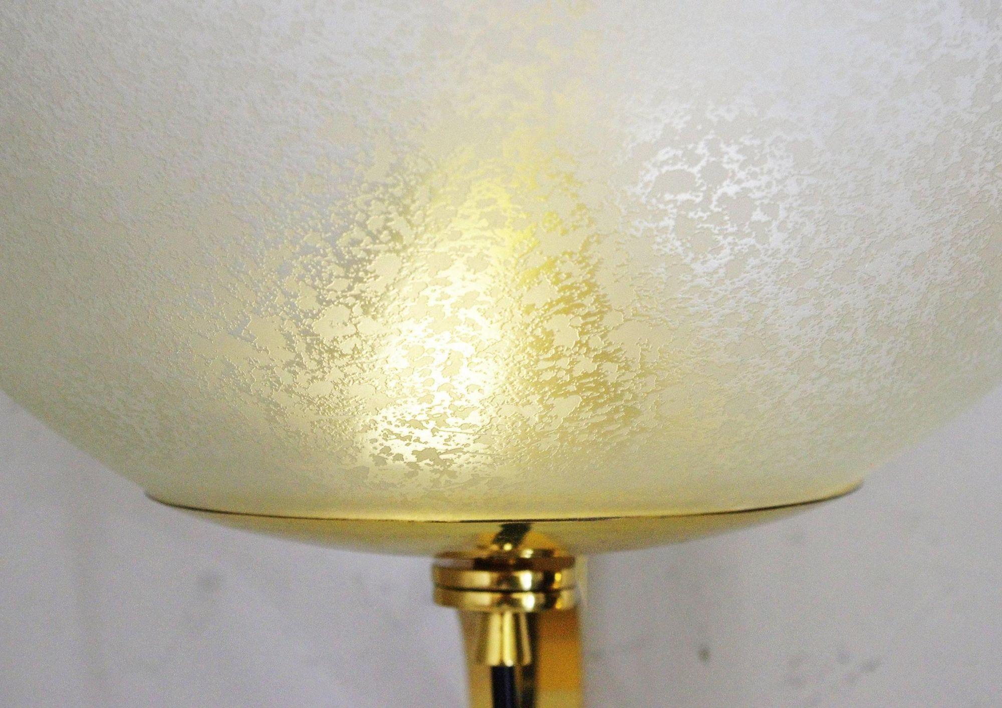 Mid-20th Century Four Vintage Italian Sconces w/ Clear Murano Globes in Style of Seguso, 1960s For Sale