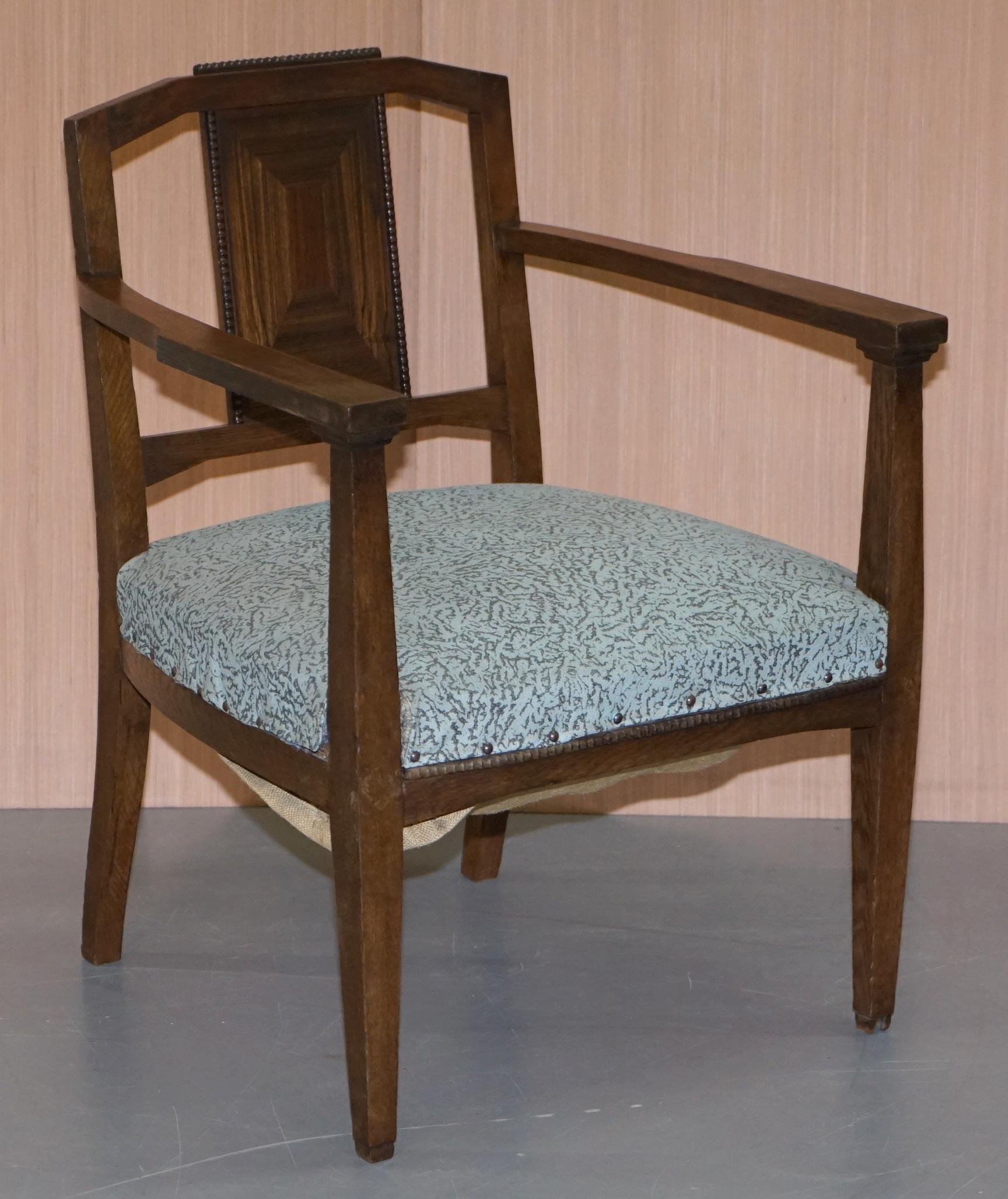 Tissu d'ameublement Quatre fauteuils vintage de William Morris pour Libertys, Londres, début du XXe siècle en vente