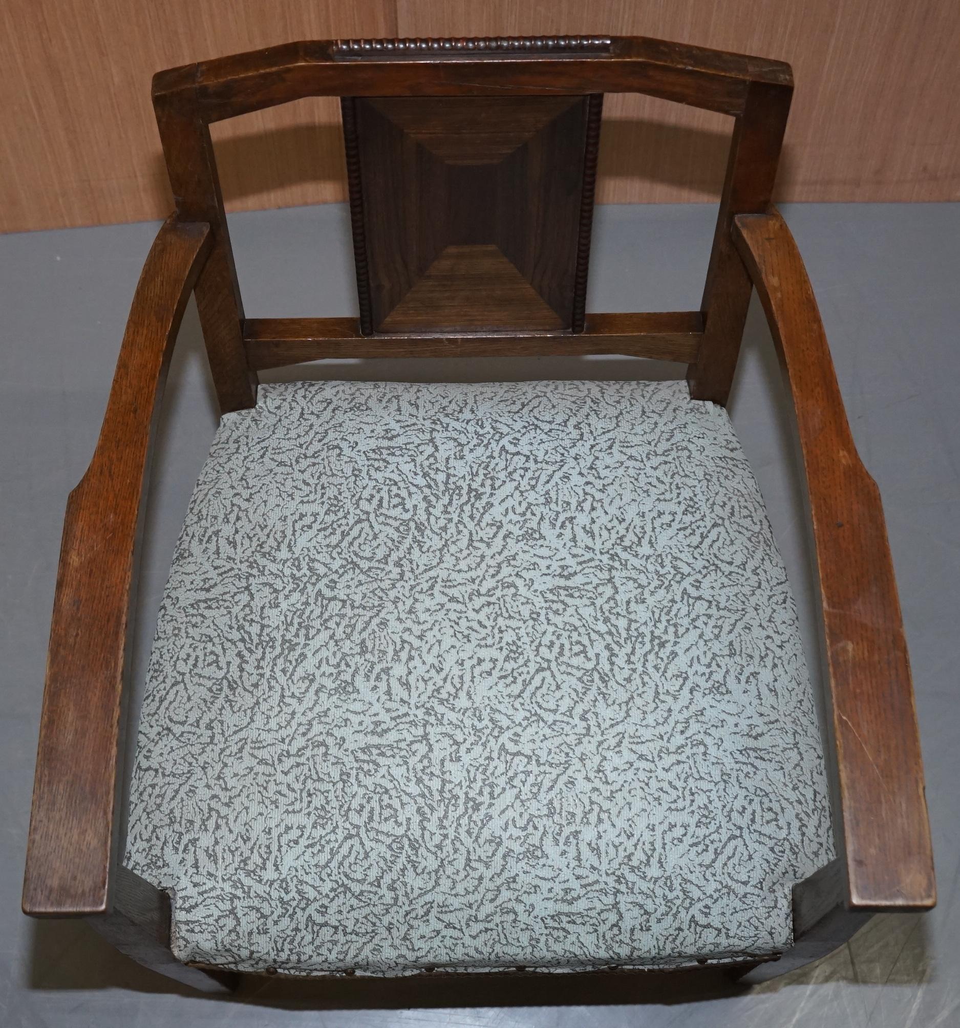 Quatre fauteuils vintage de William Morris pour Libertys, Londres, début du XXe siècle en vente 2