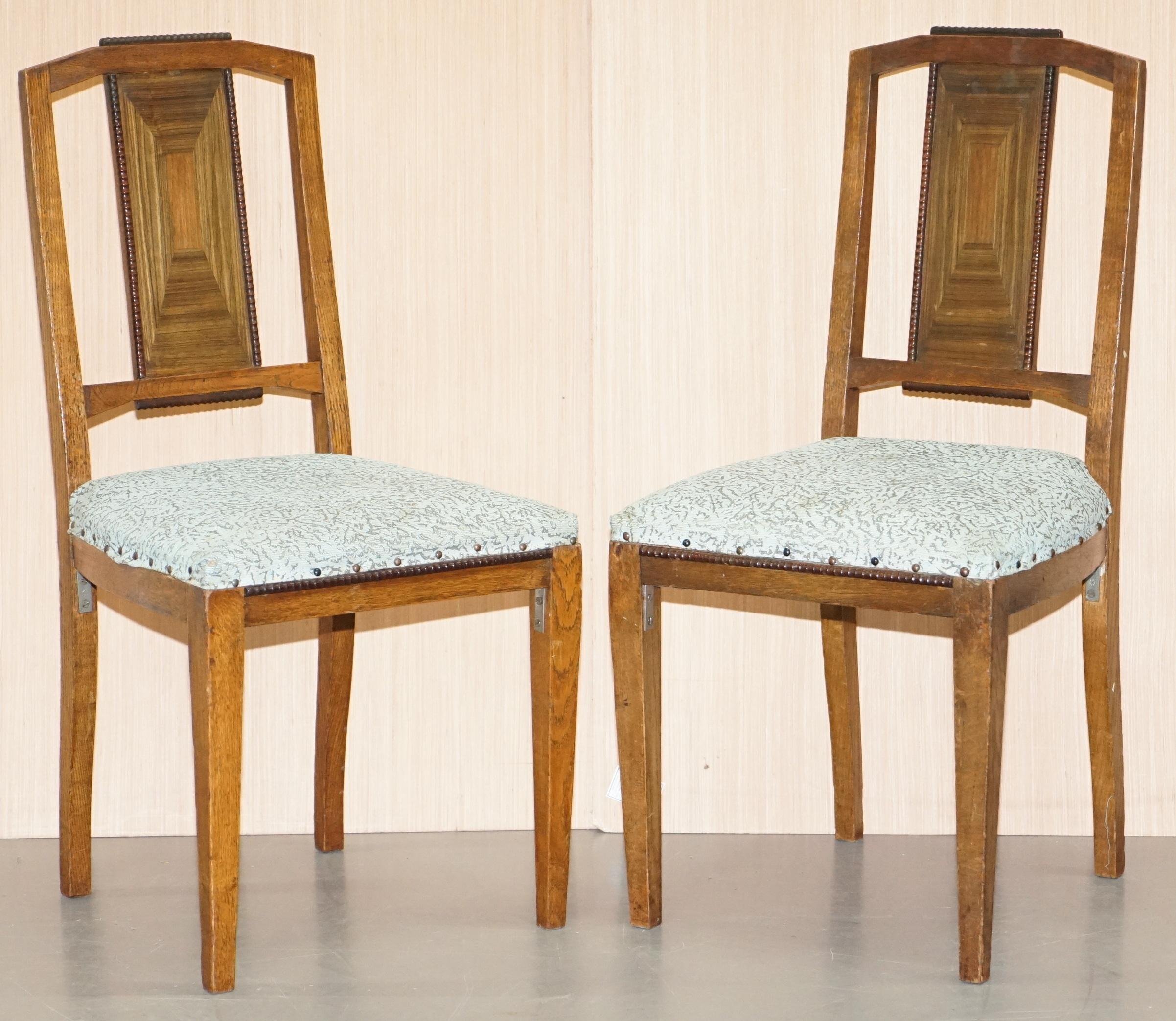 Quatre fauteuils vintage de William Morris pour Libertys, Londres, début du XXe siècle en vente 3