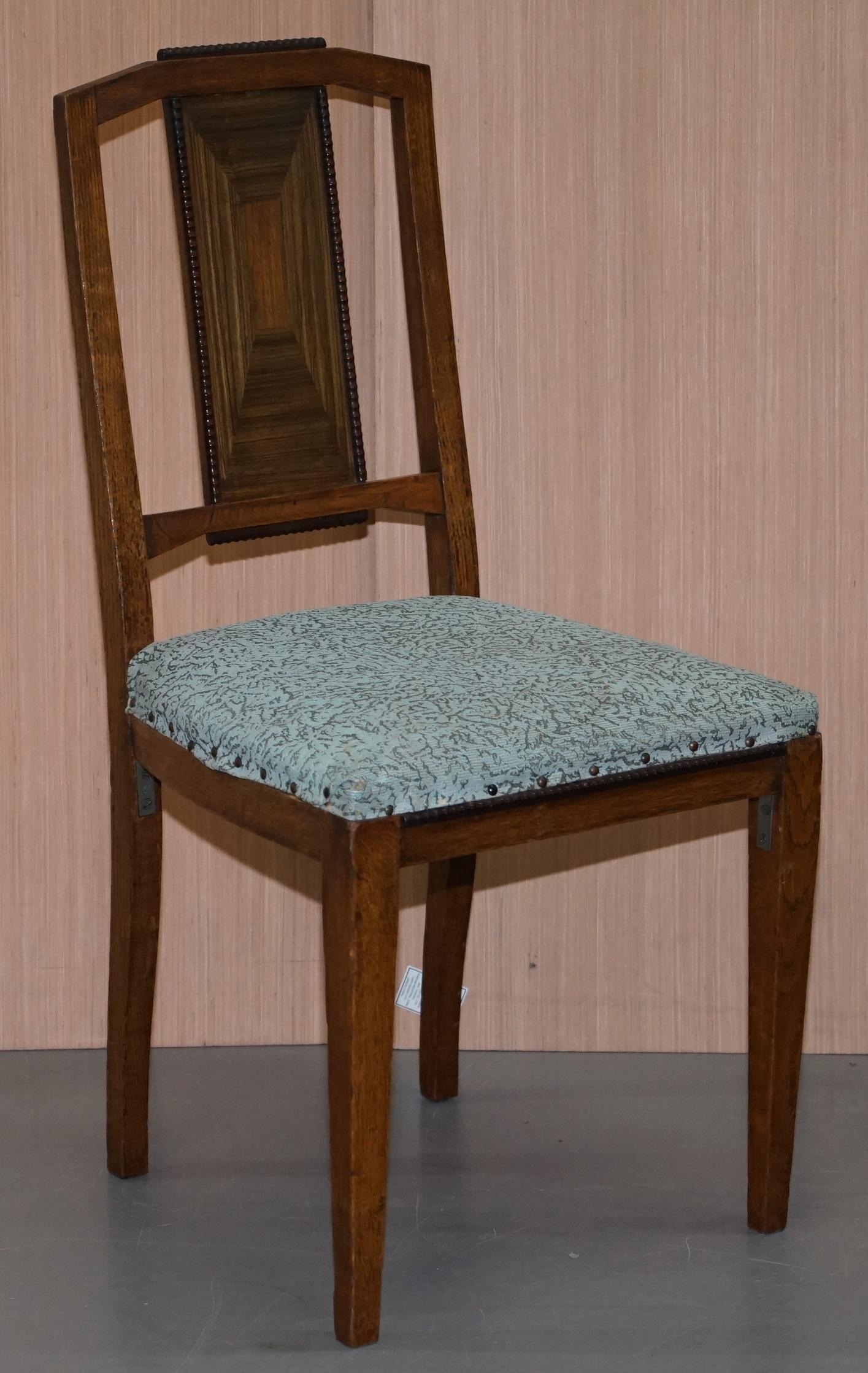 Quatre fauteuils vintage de William Morris pour Libertys, Londres, début du XXe siècle en vente 9