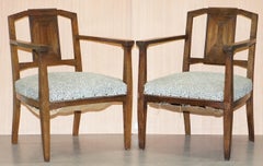 Four Vintage of William Morris for Libertys London Early 20th Century Armchairs