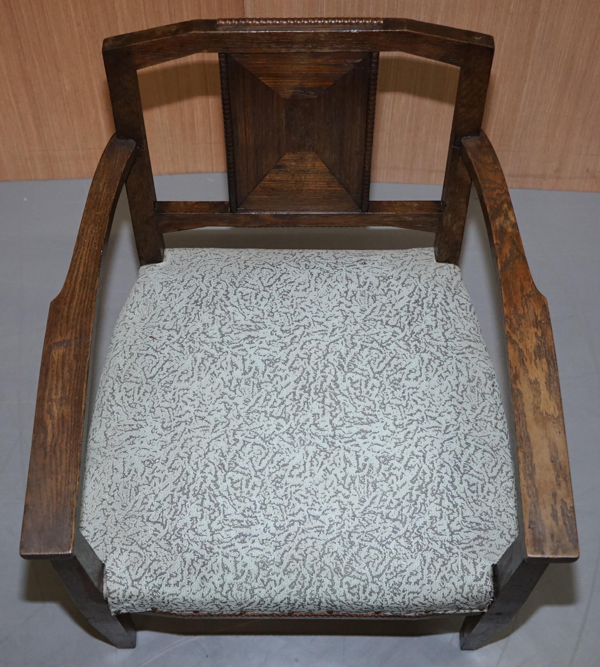Art déco Quatre fauteuils vintage de William Morris pour Libertys, Londres, début du XXe siècle en vente