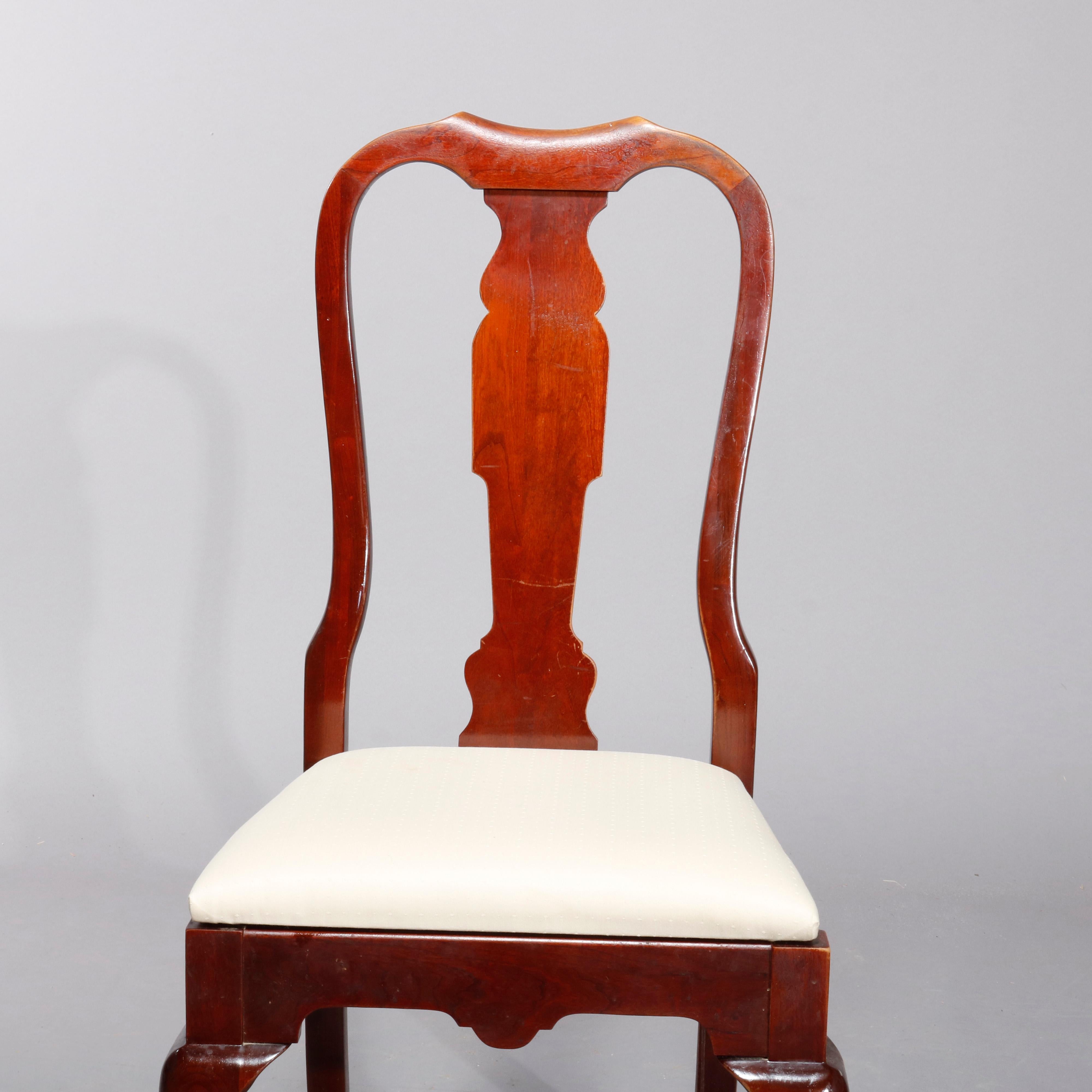 cherry queen anne dining chairs