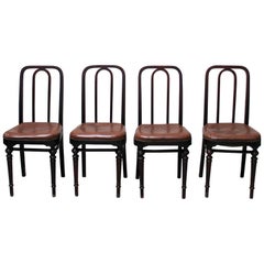 Four Vintage Wooden Chairs Thonet, 1910