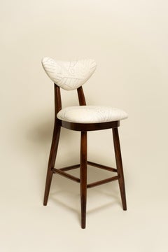 Vier Vintola Studio Heart Barhocker, Wolle und Seide laufen Amok Dedar, Europa.