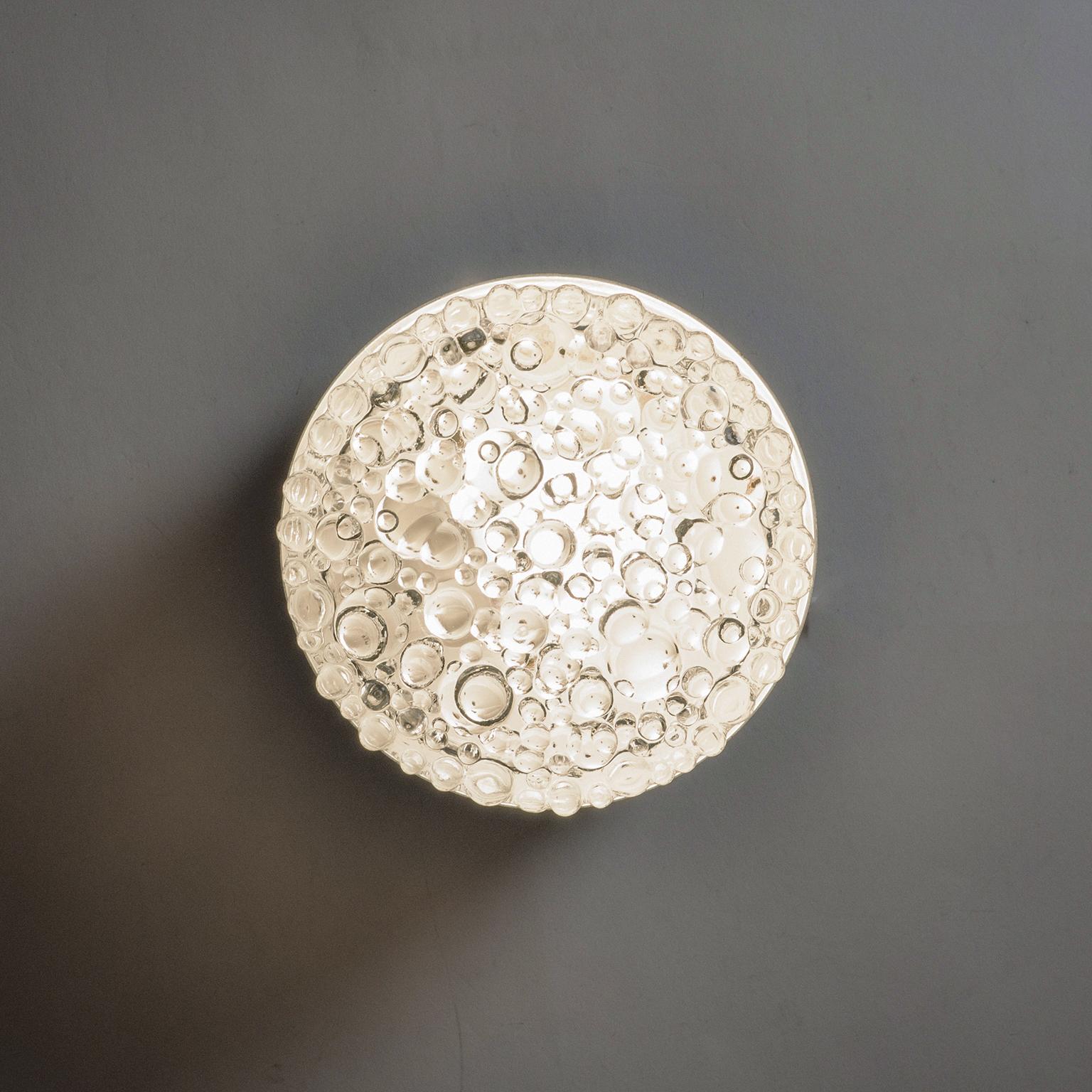 Mid-Century Modern Four Wall or Ceiling Lights, 1960s, Bubble Glass