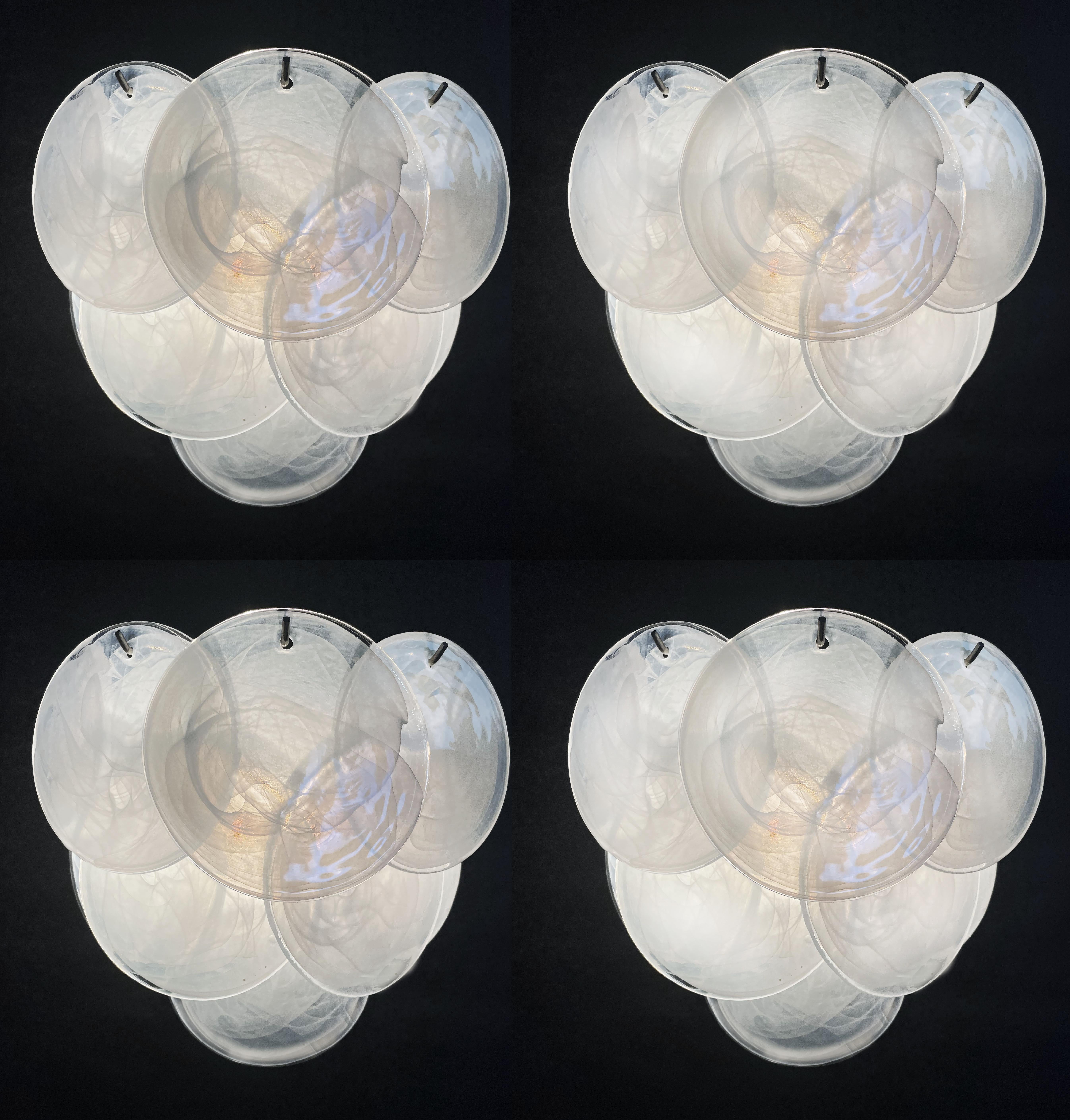 Four Wall Sconces Murano Discs For Sale 6