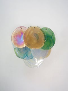 Four Wall Sconces Murano Discs