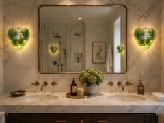 Four Wall Sconces Murano Discs