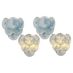 Four Wall Sconces Murano Discs