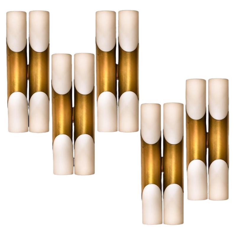 Four Wall Sconces or Wall Lights in the Style of RAAK Amsterdam, 1970