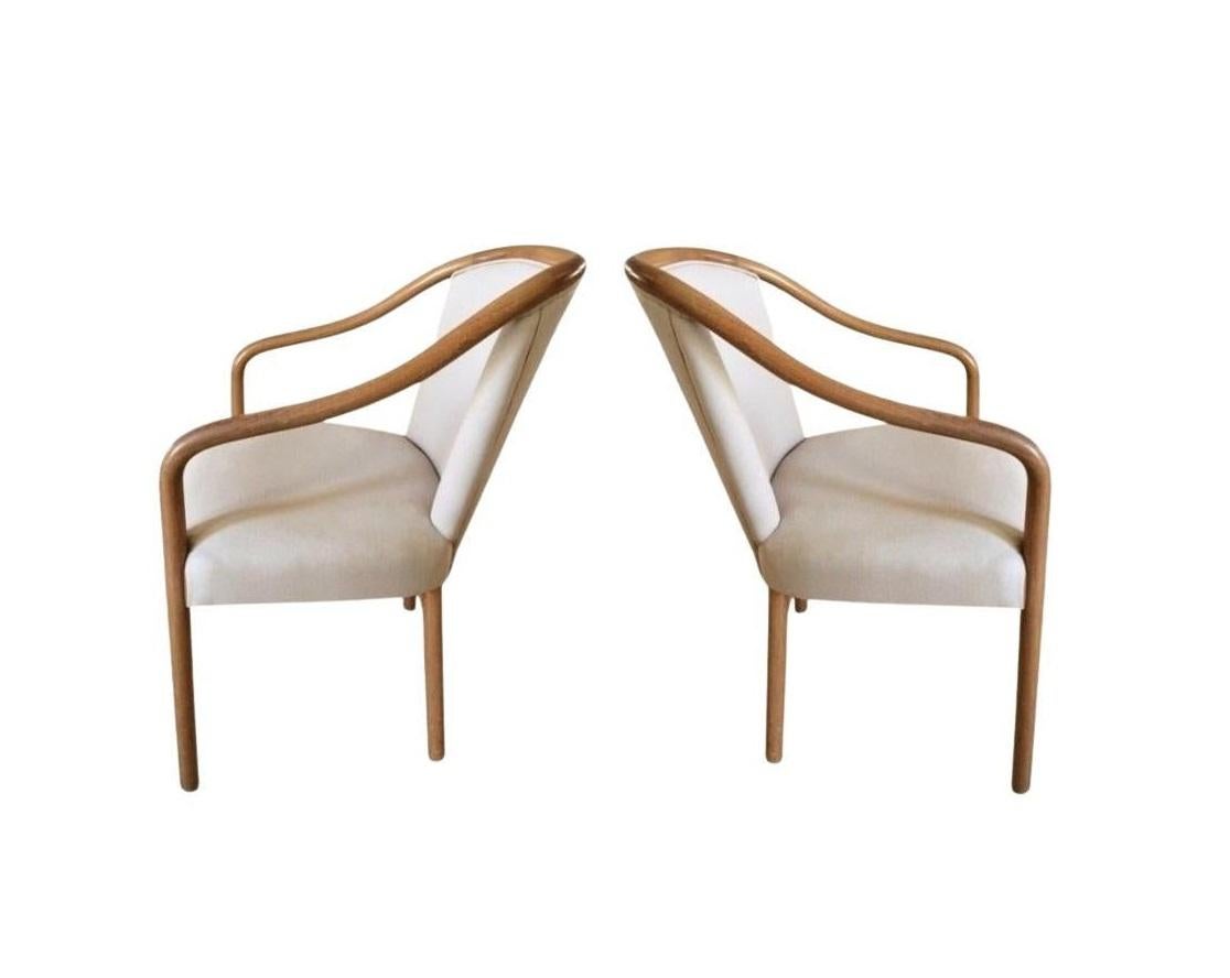Upholstery Four Ward Bennett for Brickel Associates Armchairs For Sale