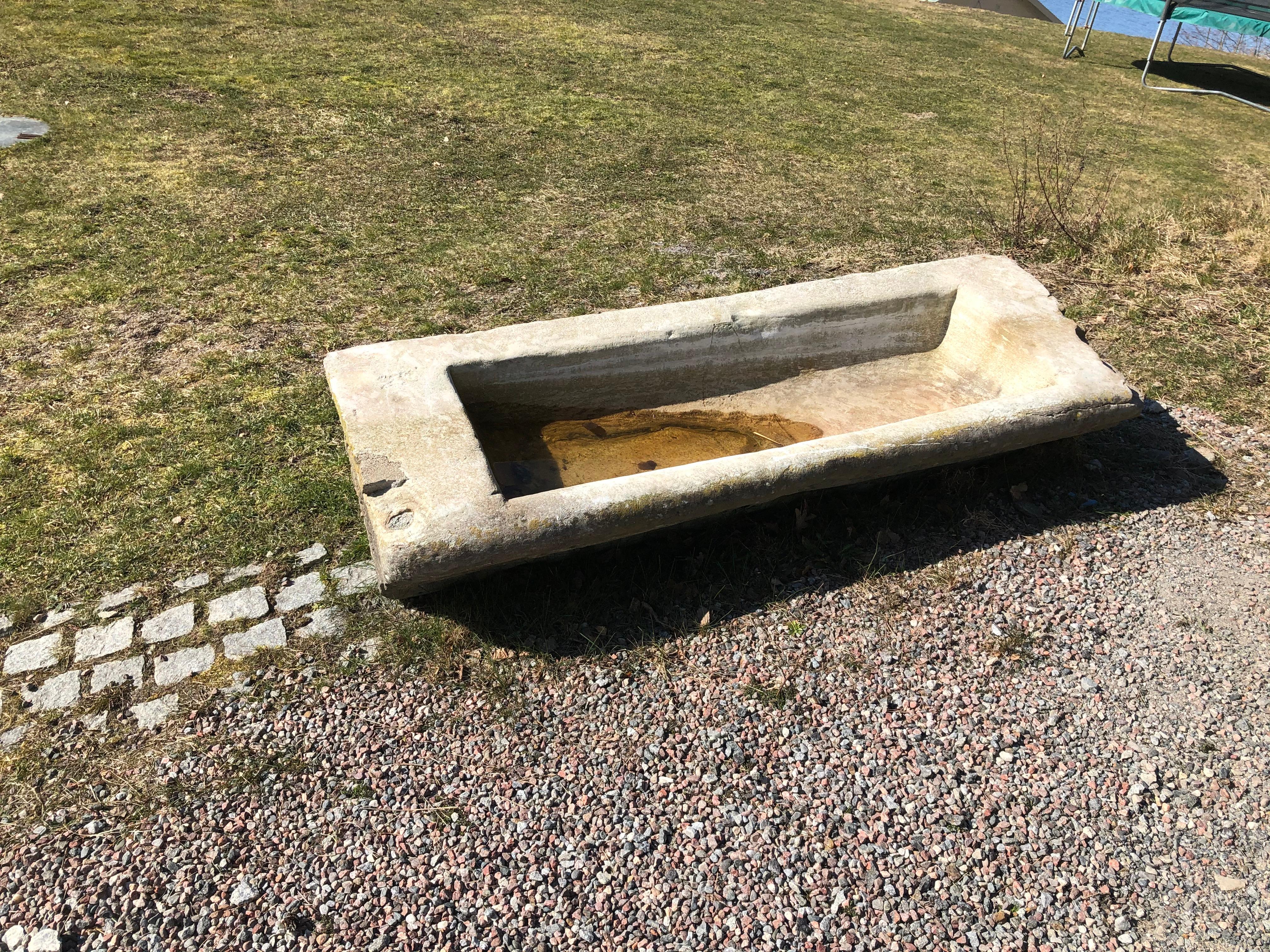 18th Century and Earlier Four Water Basins Made of Swedish Marble, 17th Century