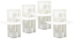 Four White "Saturn" Wall Scones by Joachim Lepper for Louis Poulsen, 1970s