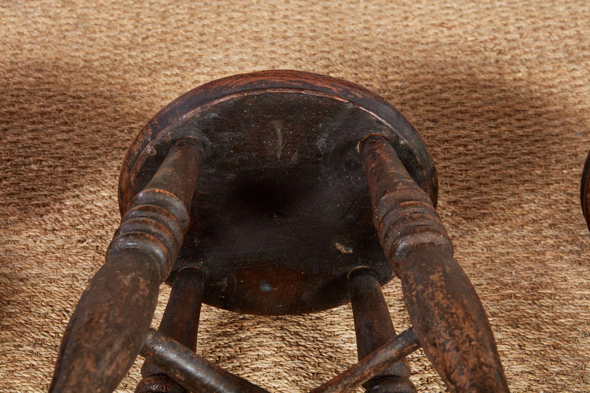 Four Windsor Dairy Stools For Sale 7
