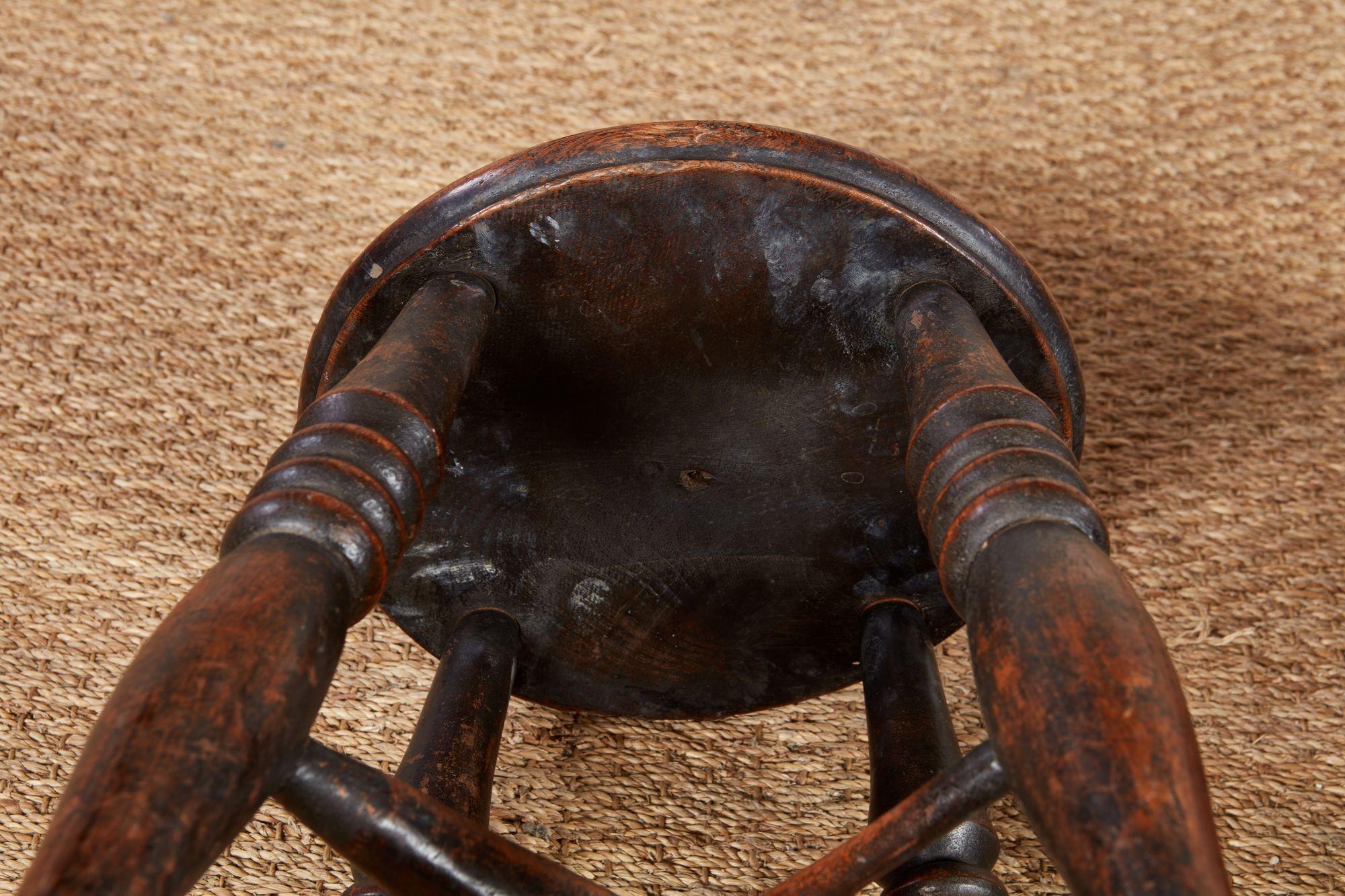 Four Windsor Dairy Stools For Sale 8