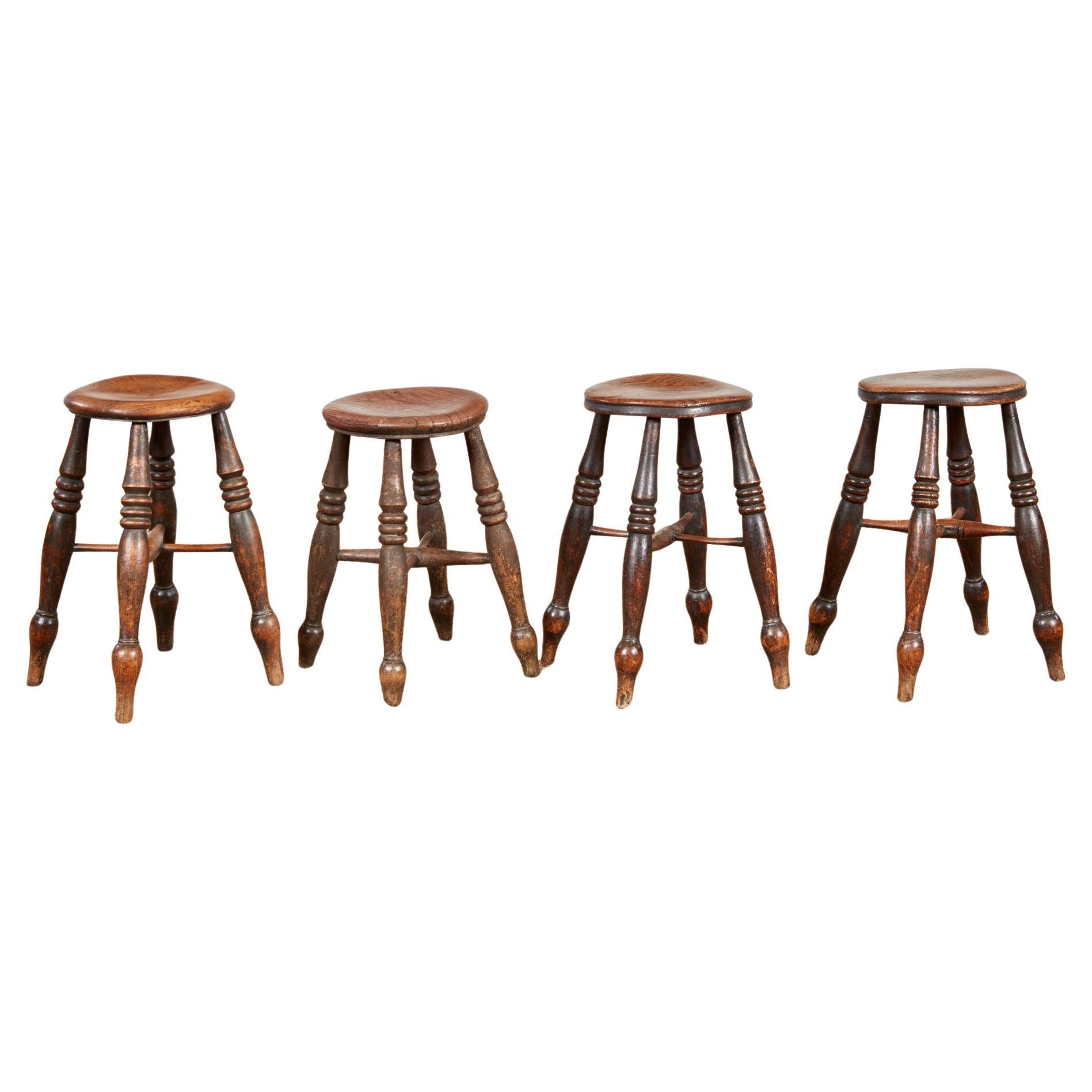 Four Windsor Dairy Stools