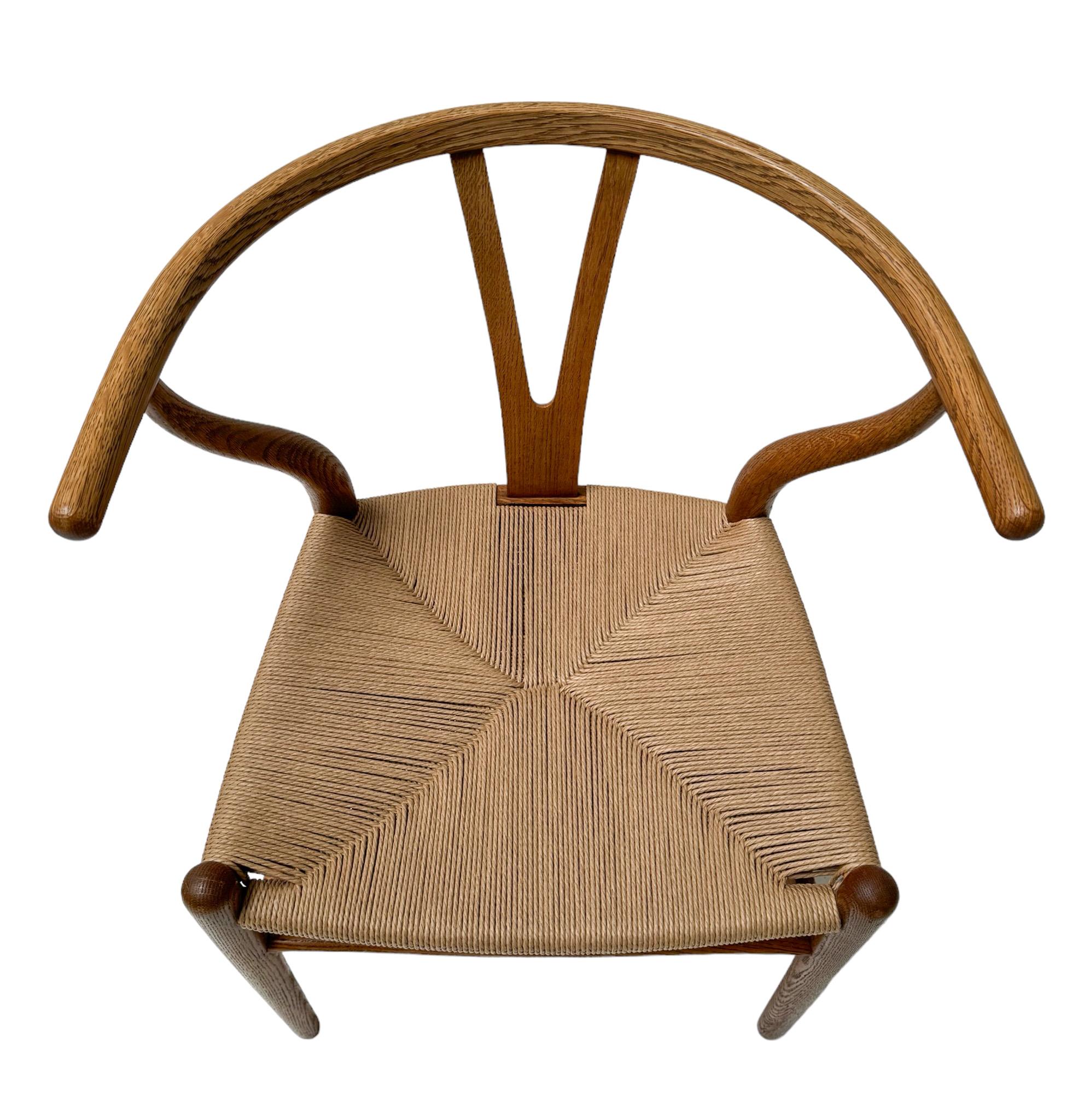 Four Wishbone CH 24 Chairs by Hans J Wegner for Carl Hansen & Søn, 1950s im Angebot 5