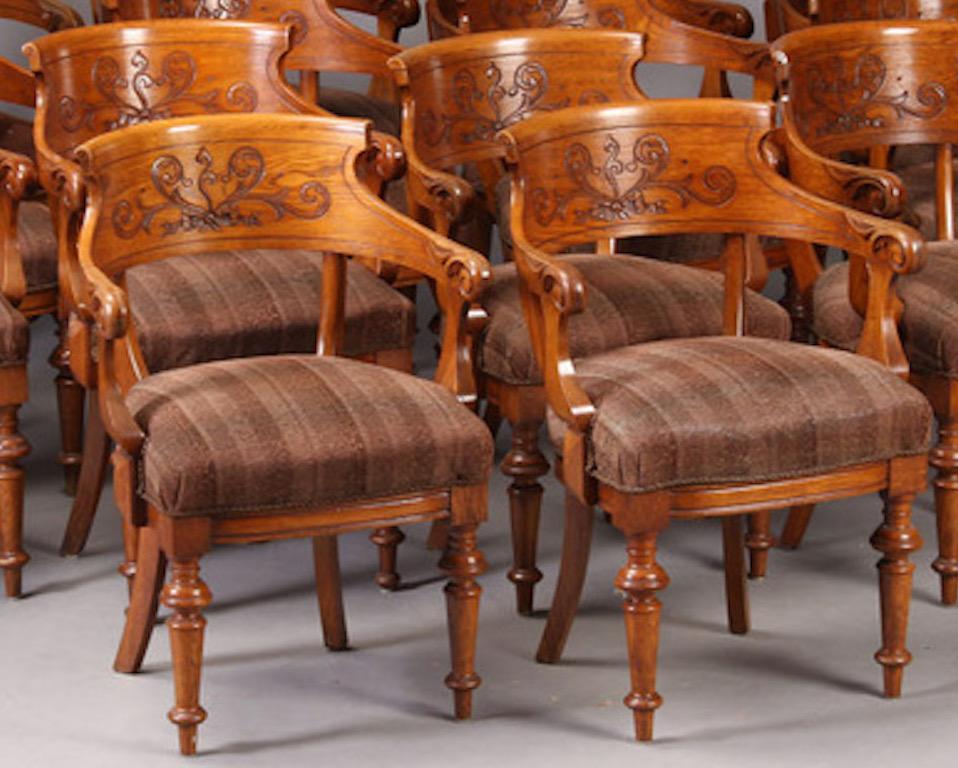 Fourteen Aesthetic Movement Armchairs In Good Condition In Hudson, NY