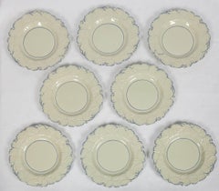 Fourteen Drabware Plates Made in England, circa 1840