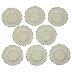 Fourteen Drabware Plates Made in England, circa 1840