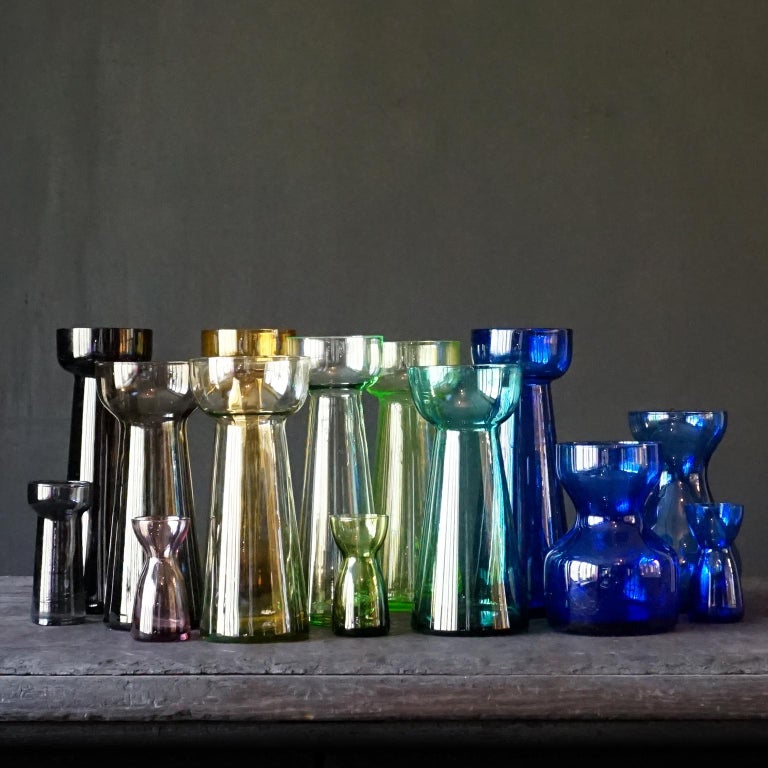 Fourteen Dutch 1960s Leerdam for Rimac Hyacinth Flower Crocus Bulb