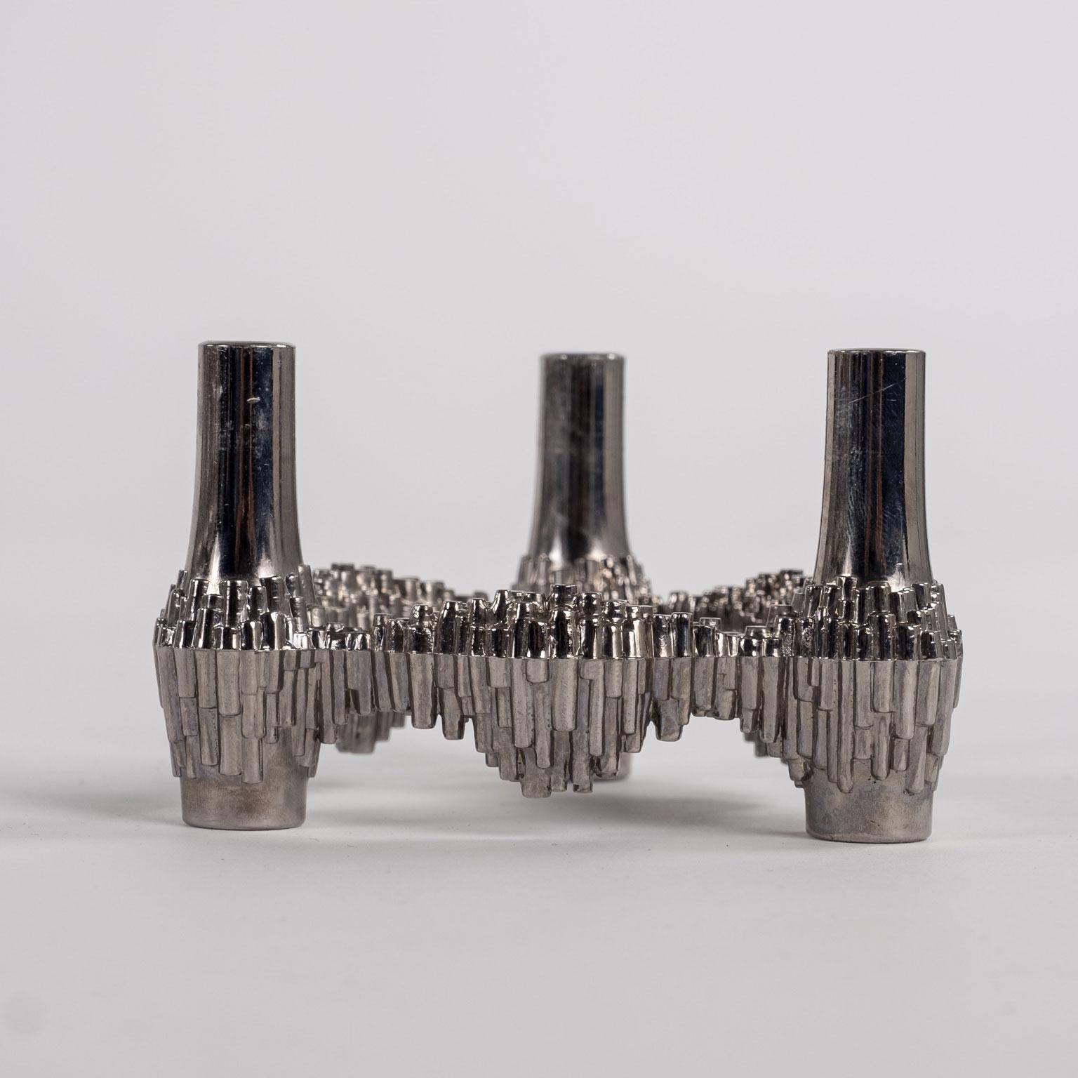 Fourteen Original Nickel-Plated Variomaster Candleholders 4